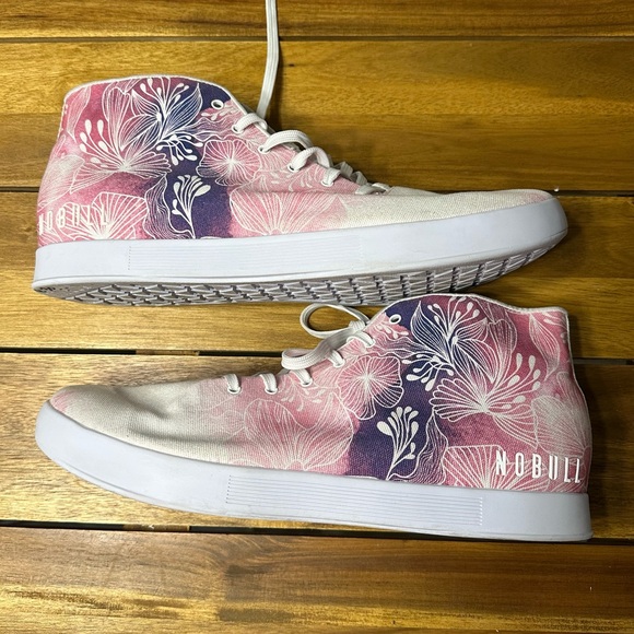 Nobull Project Mulberry Watercolor Trainers Canvas Mid Top - Size 15 - Worn Once - Picture 5 of 9